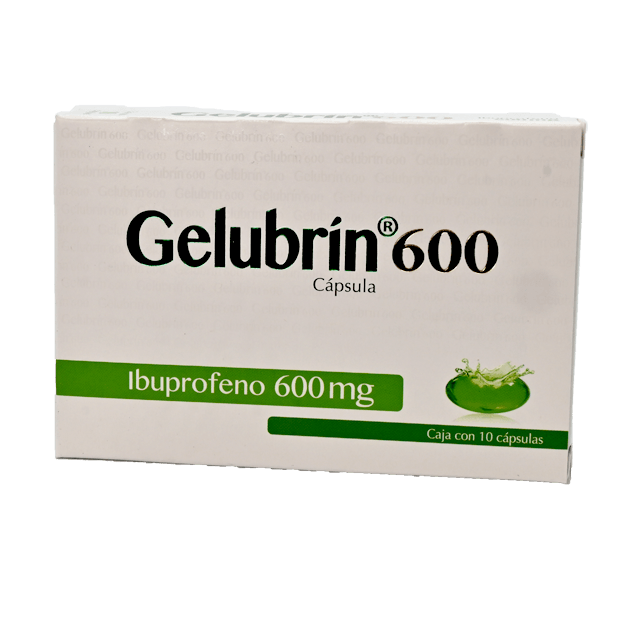 GELUBRIN 10 CAPS 600 MG