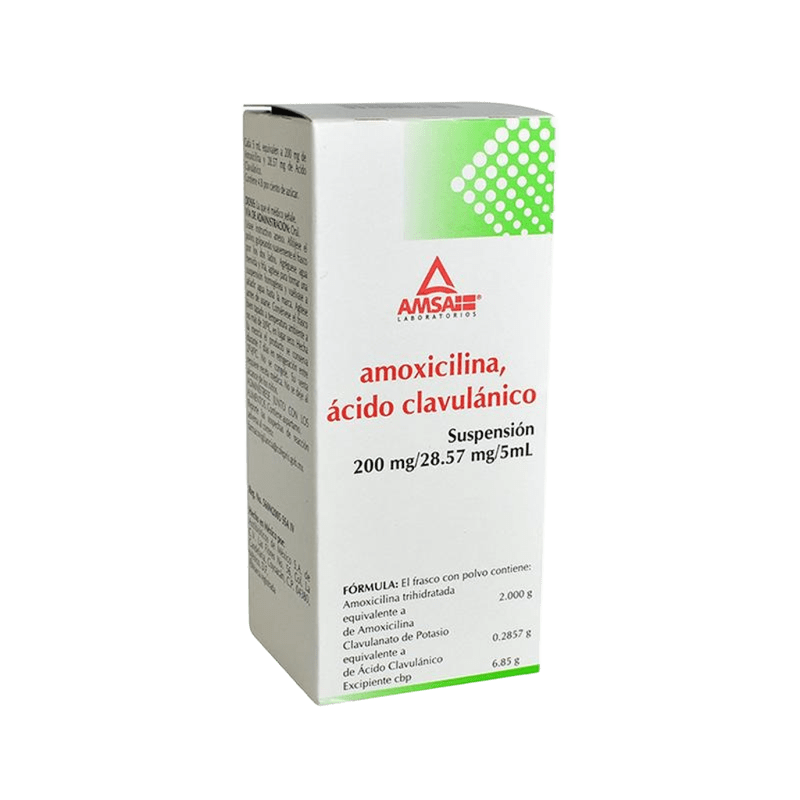 AMOXICILINA/ACIDO CLAVULINICO SUSP FCO 50ML 200/28.57MG/5ML