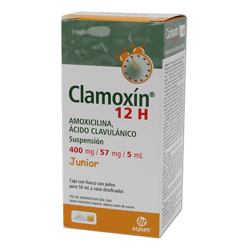 CLAMOXIN 12H JR 1 SUSP 400/57MG/5/50 ML
