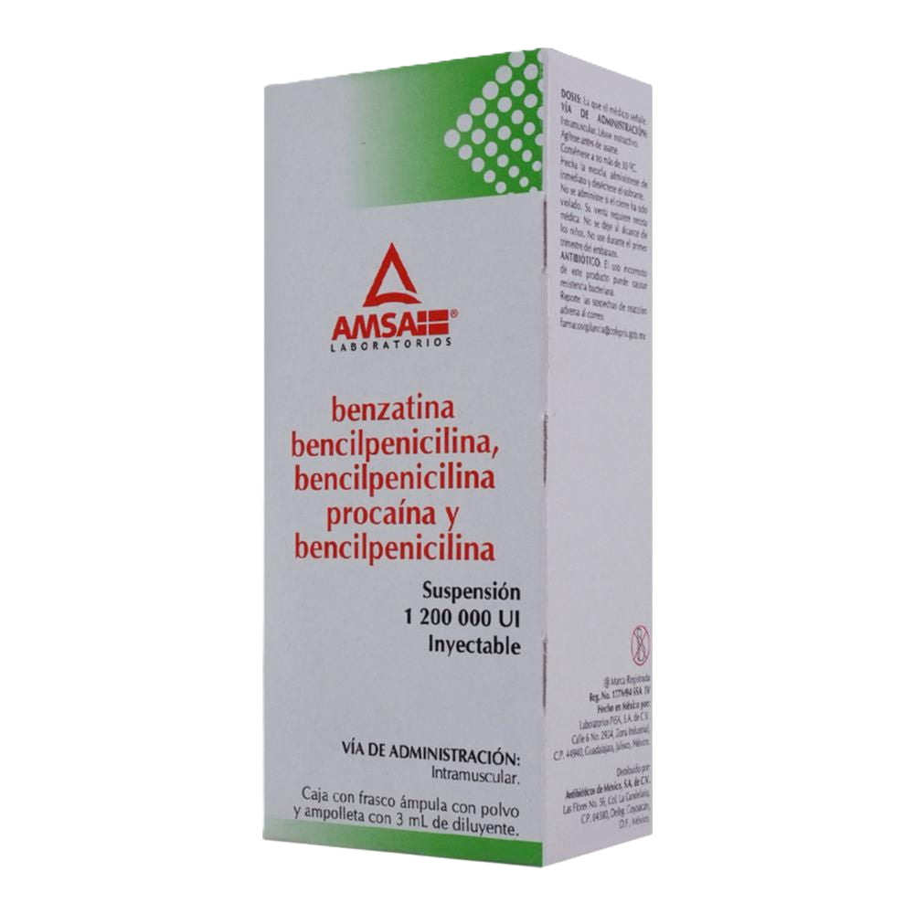 BENZATINA BENCILPENICILINA 1 FA 1, 2 U 3 ML