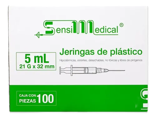 JERINGA VERDE 100 JERS 21X32MM/5ML