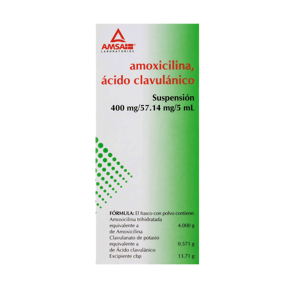 AMOXICILINA/ACIDO CLAVULINICO SUSP FCO. 50ML 400/57.14MG/5ML