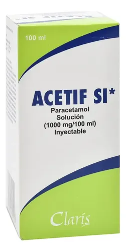 ACETIF SI 1 SOL INY1000MG/100ML
