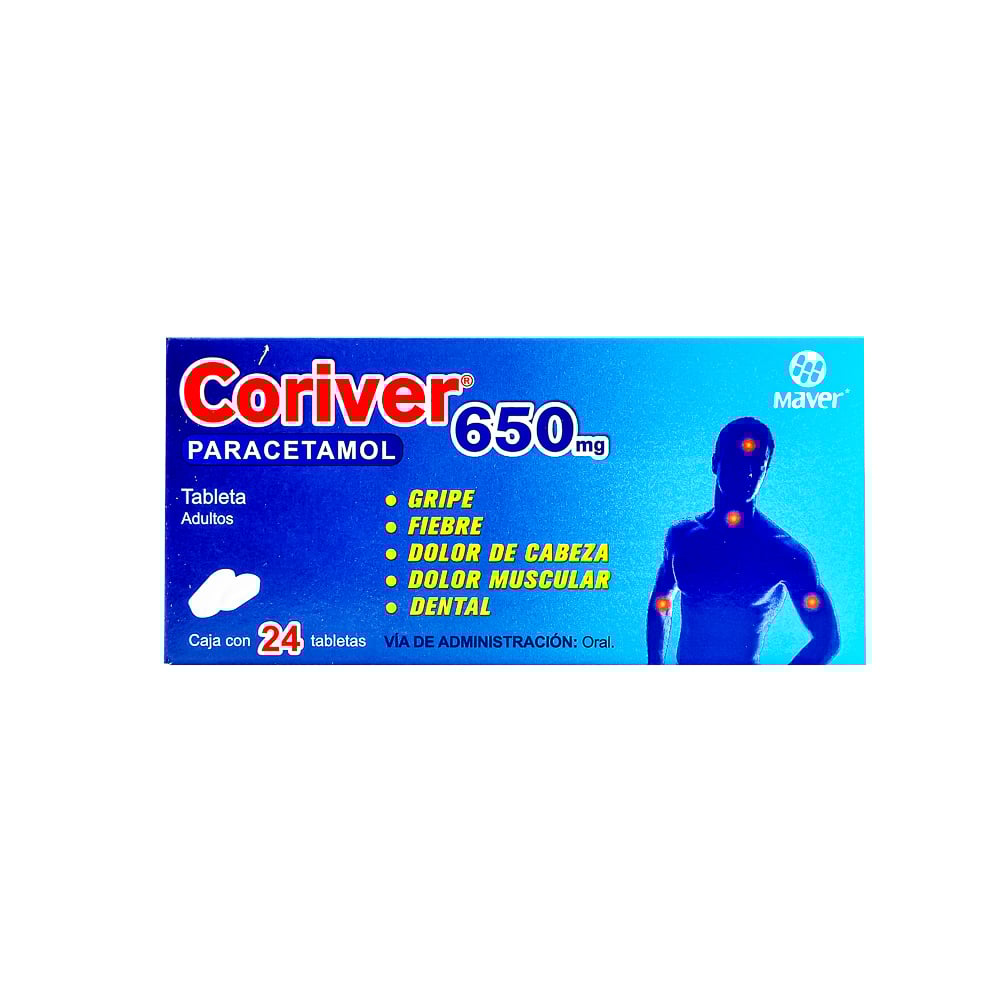 CORIVER 24 TAB 650 MG