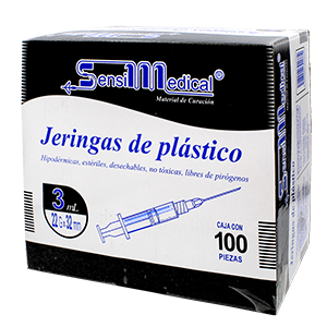 JERINGA NEGRA 100 JERS 22X32MM/3ML
