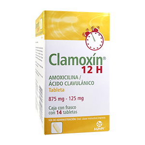 CLAMOXIN 12H 14 TAB 875/125MG