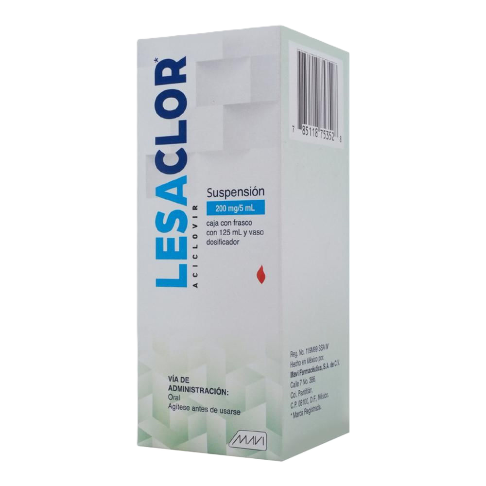 LESACLOR 1 SUSP 200MG/5/125ML