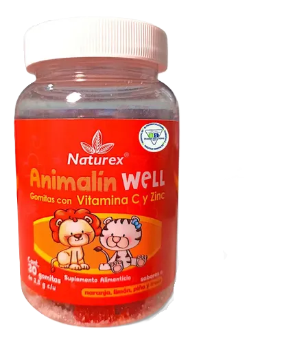 ANIMALIN WELL VIT C/ZINC 30 GOMITAS 2.5G C/U