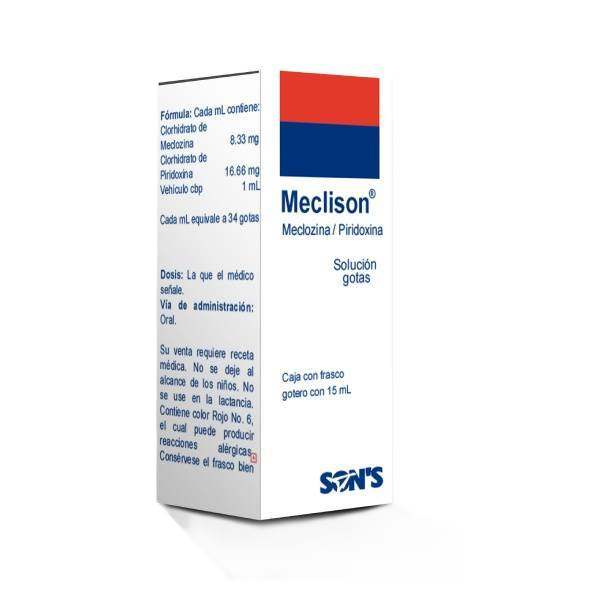 MECLISON SOL. FCO. GOTERO 15ML/8.33/16.66MG/1ML