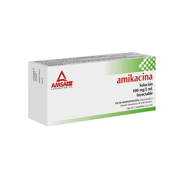 AMIKACINA 2 AMP 100MG/2ML
