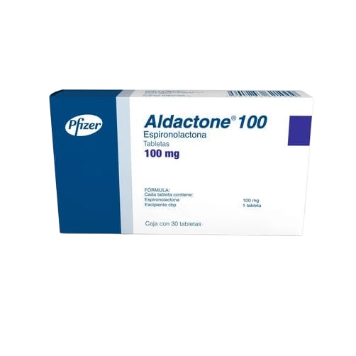 Aldactone 100 mg con 30 tabletas