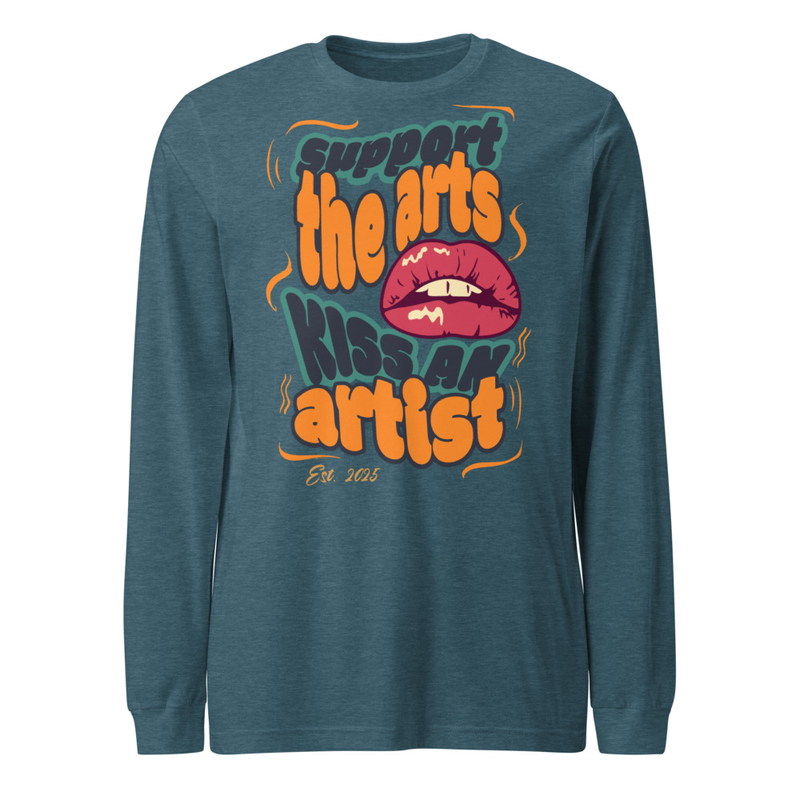 Kiss An Artist Long Sleeve Tee