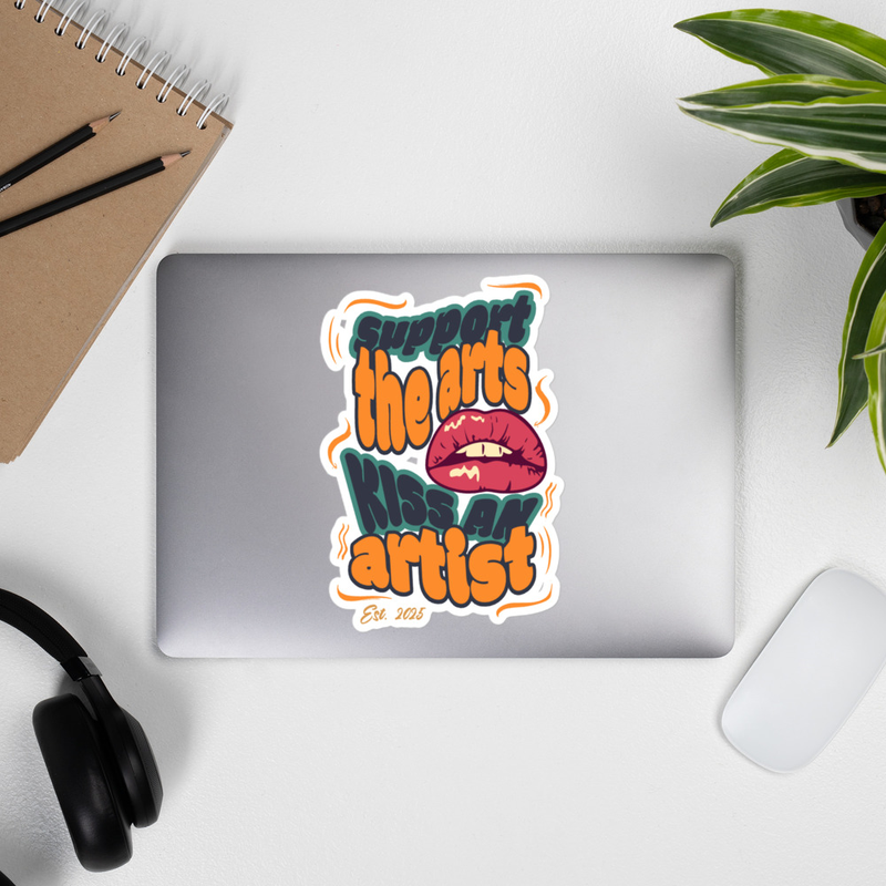 Kiss An Artist Decal