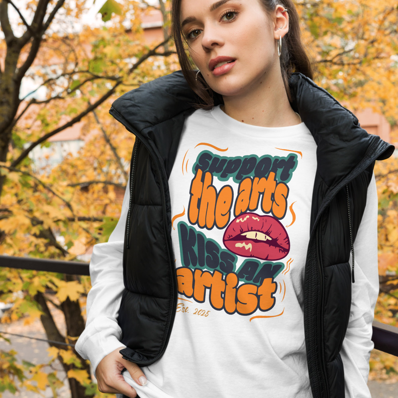 Kiss An Artist Long Sleeve Tee