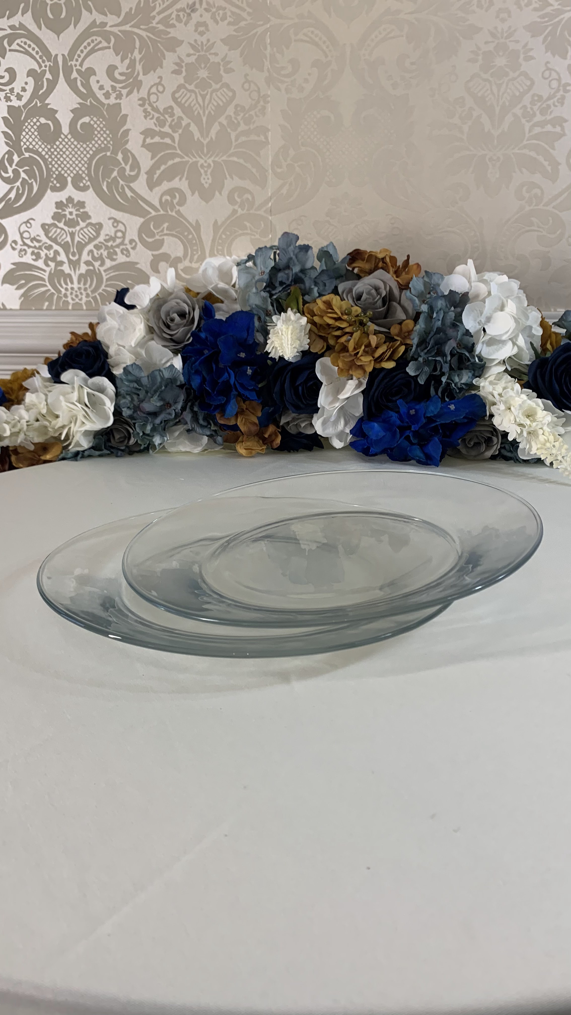 Elegant Glass Platter Set