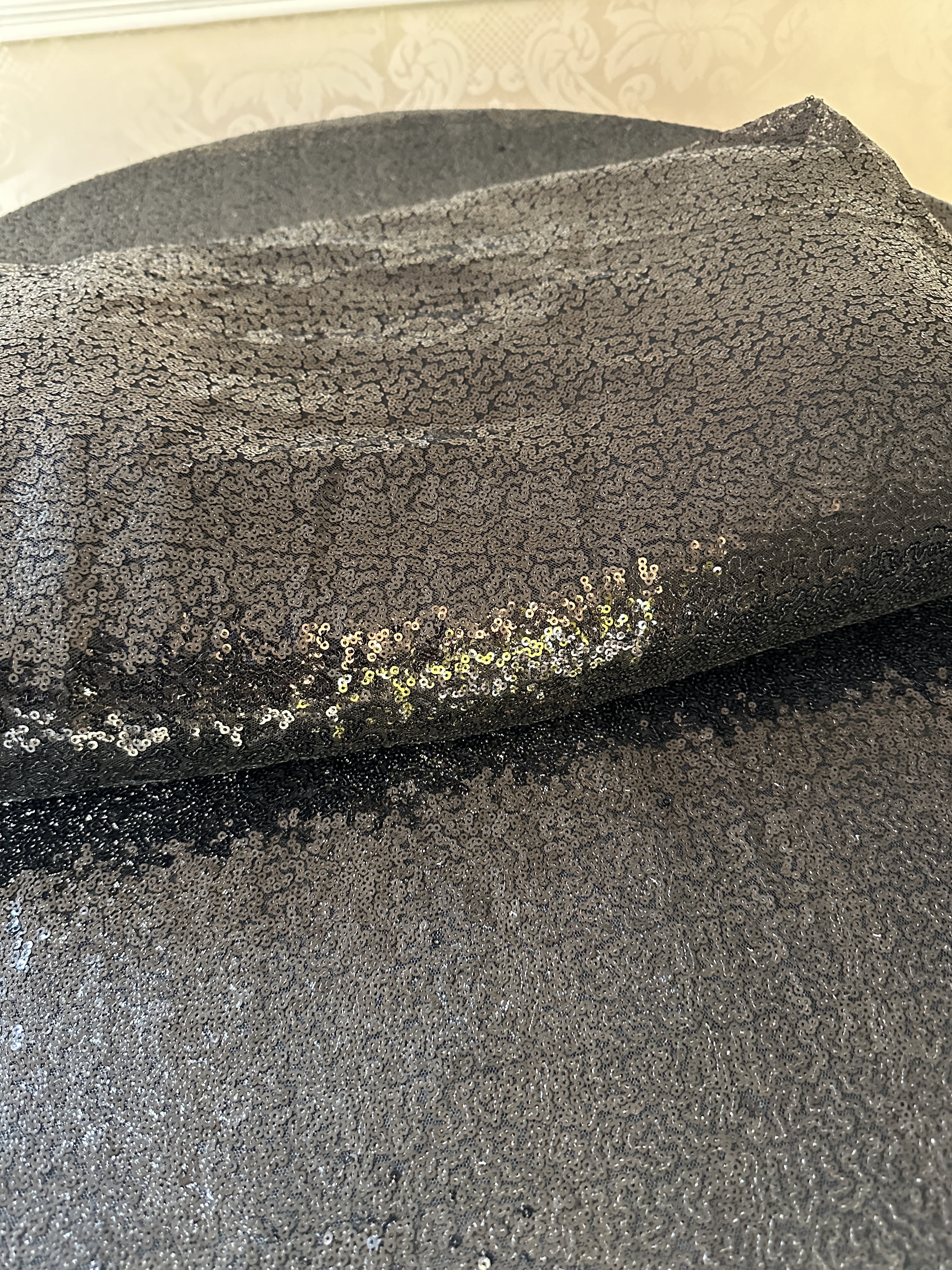 Black Sequin Fabric