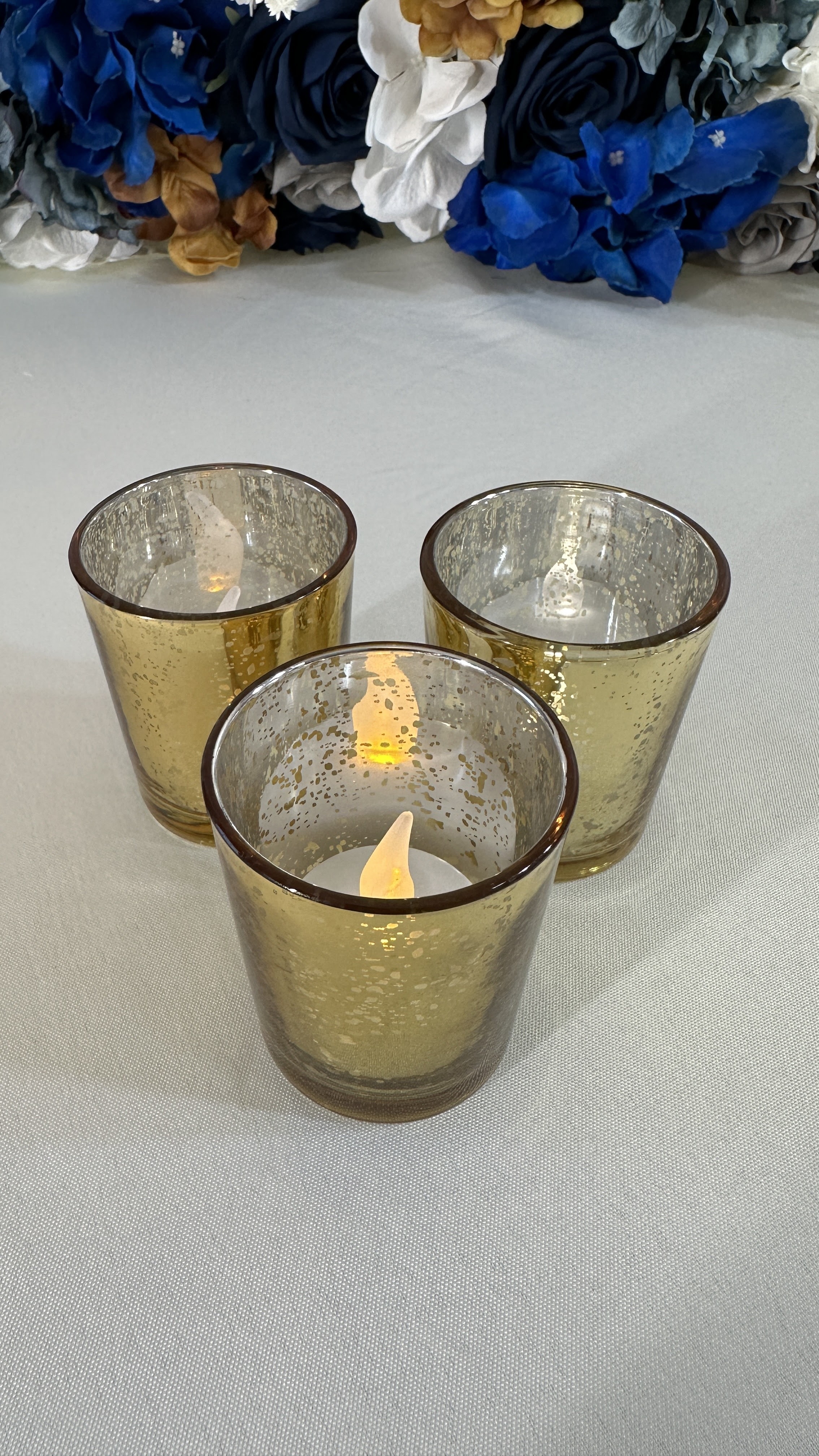 Gold Glass Votives