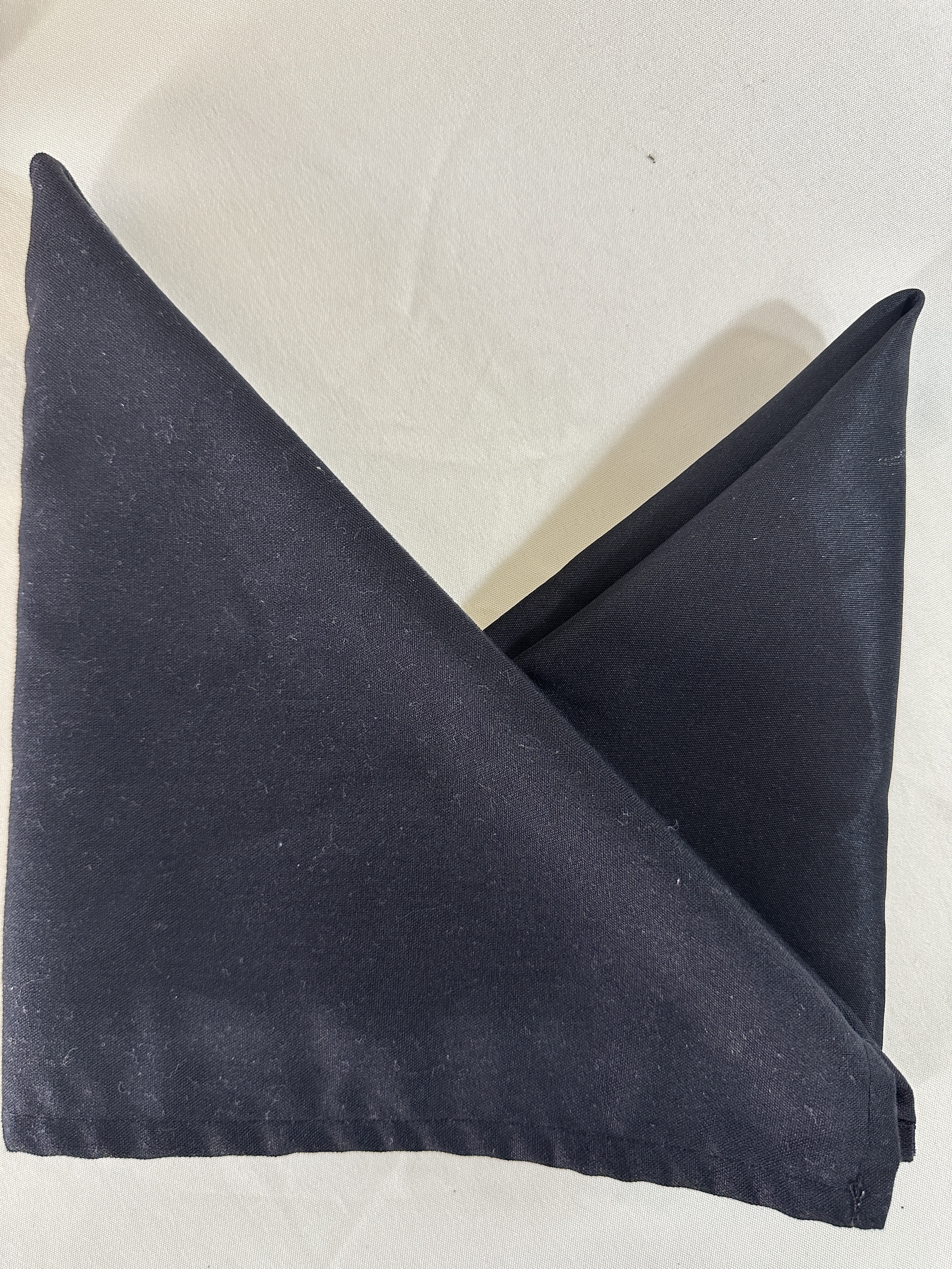 Classic Black Pocket Square