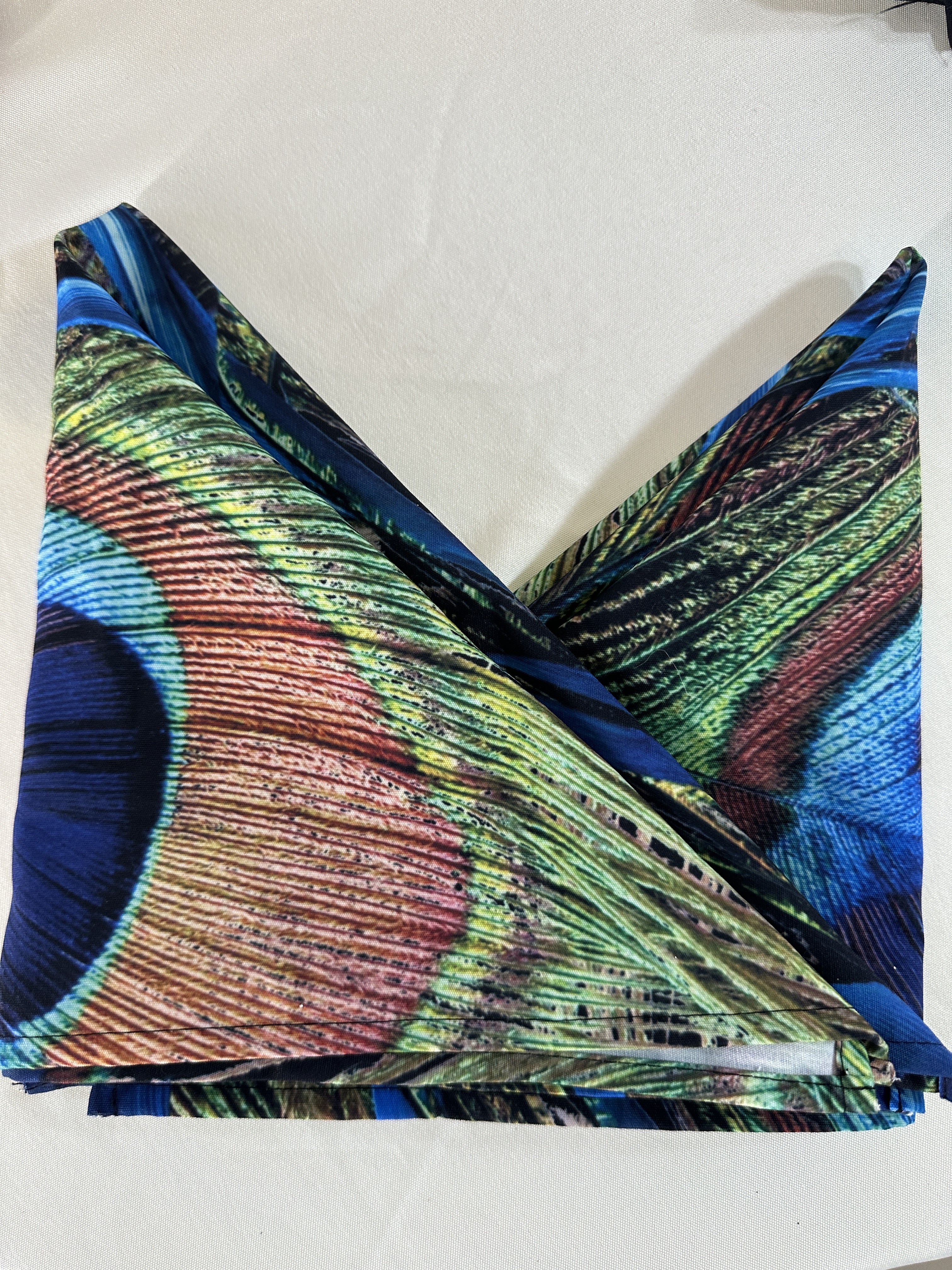 Peacock Feather Print Scarf