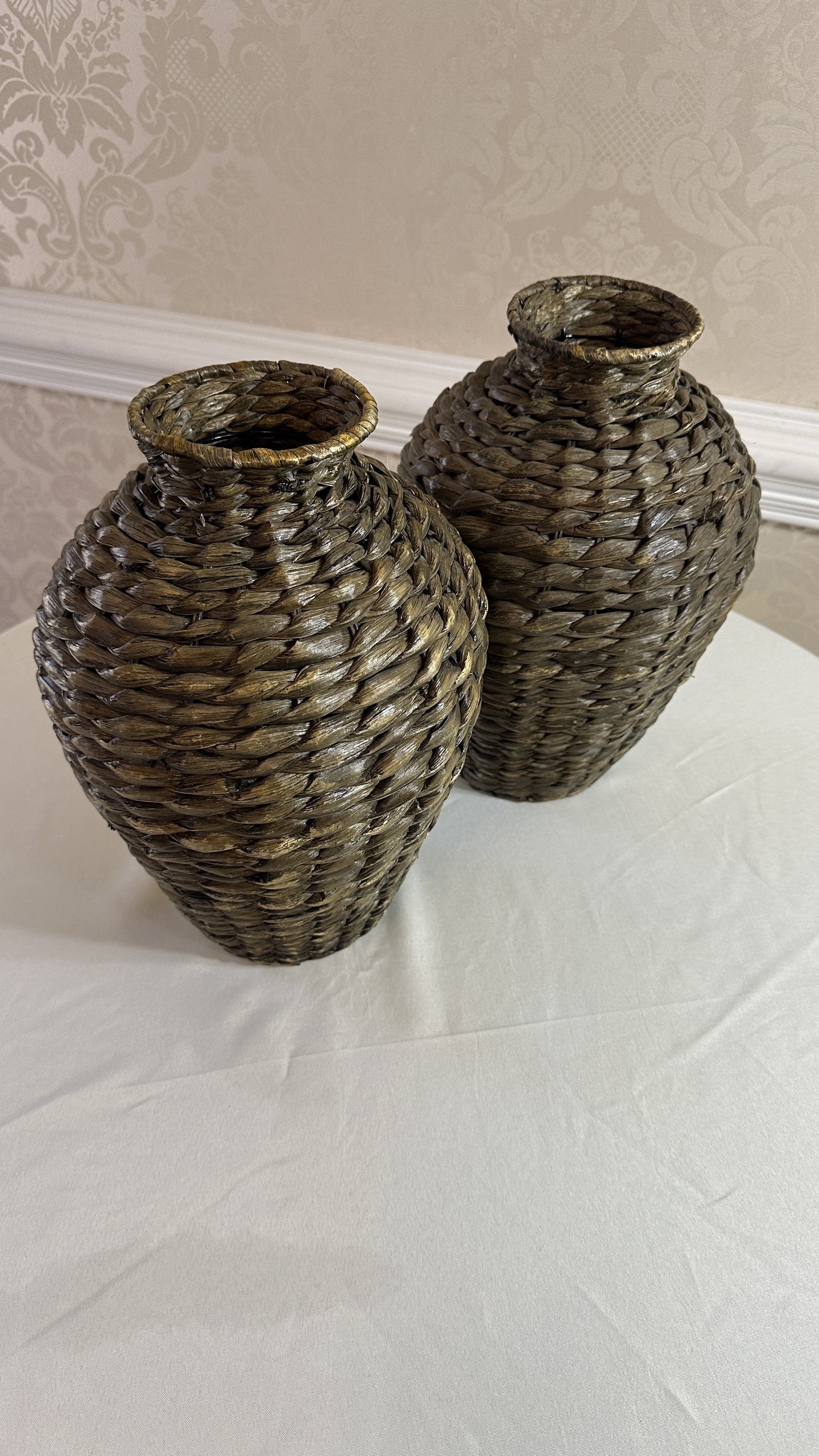 Woven Seagrass Vases (Set of 2)