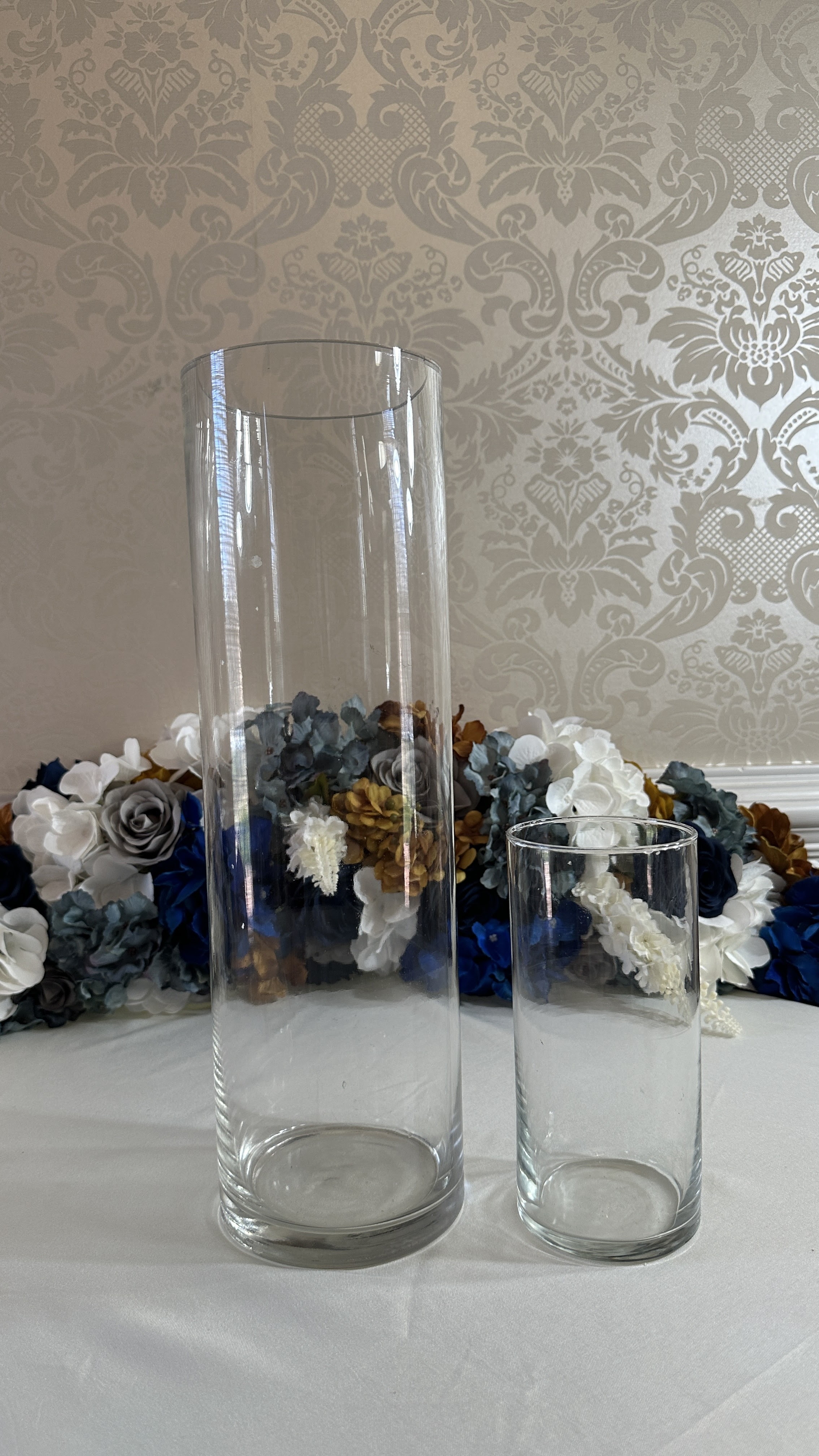 Large Cylinder Glass Vase