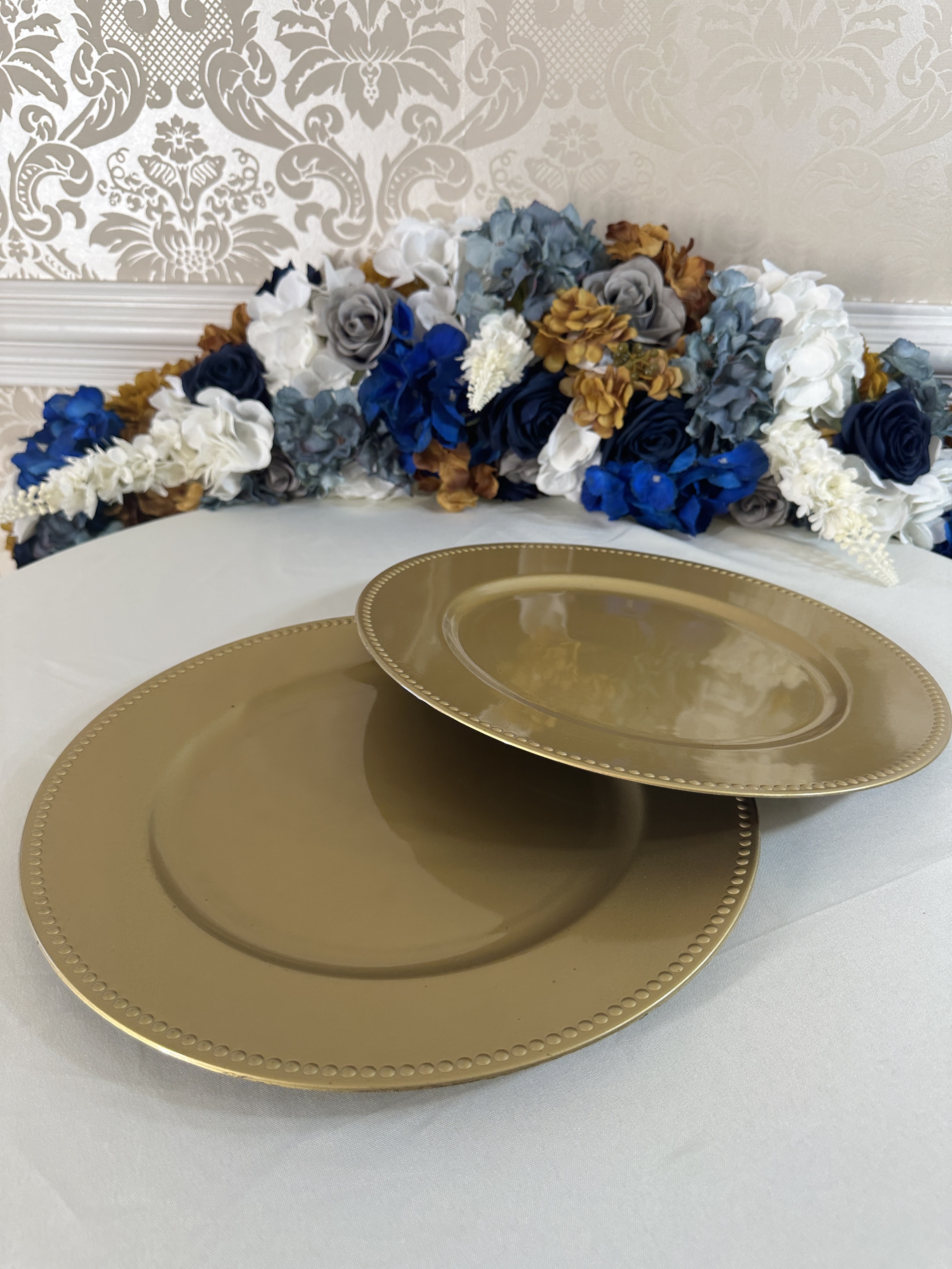Elegant Gold Charger Plates Set