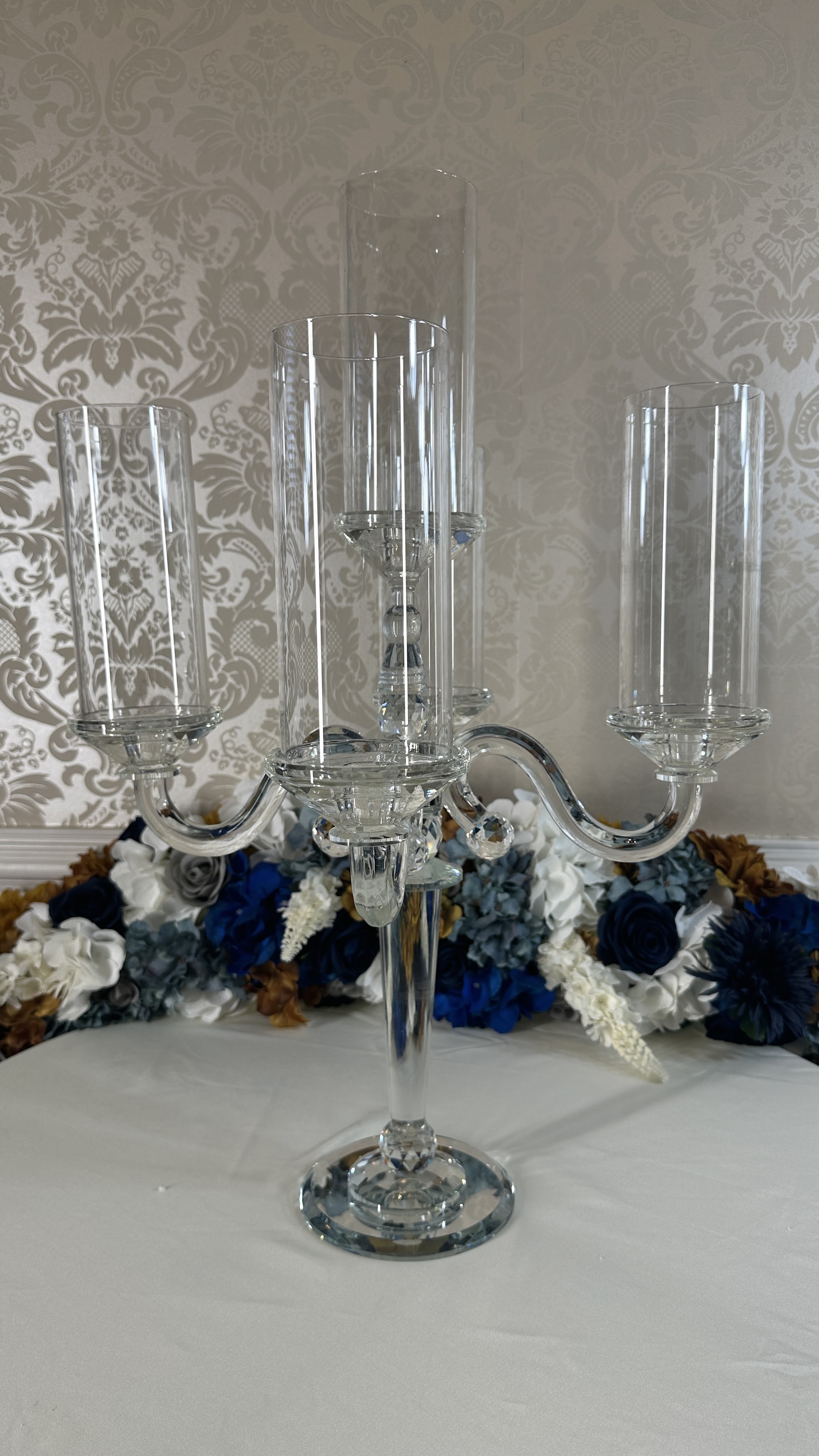 Elegant Crystal Candle Holder