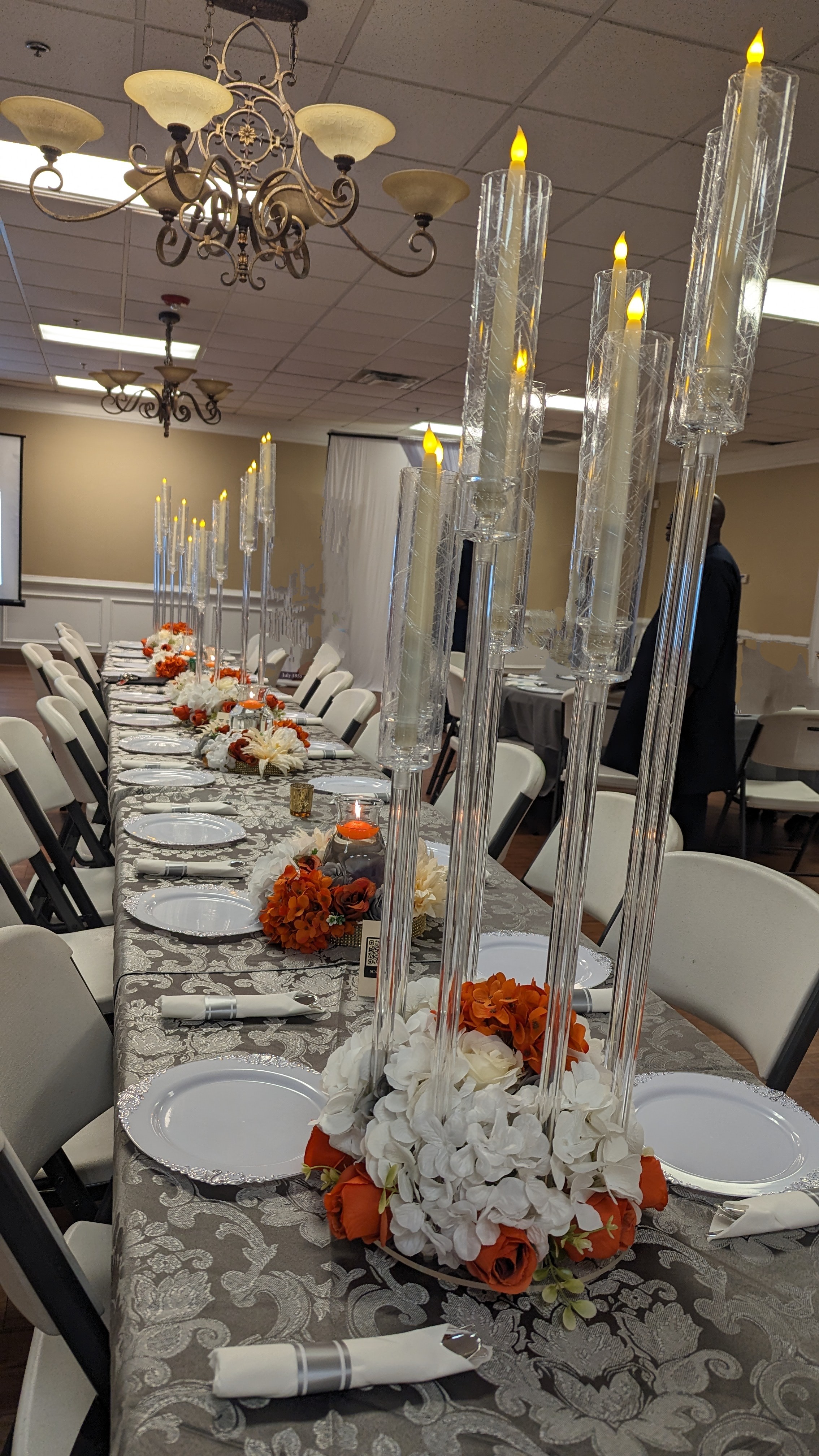Elegant Crystal Candelabra
