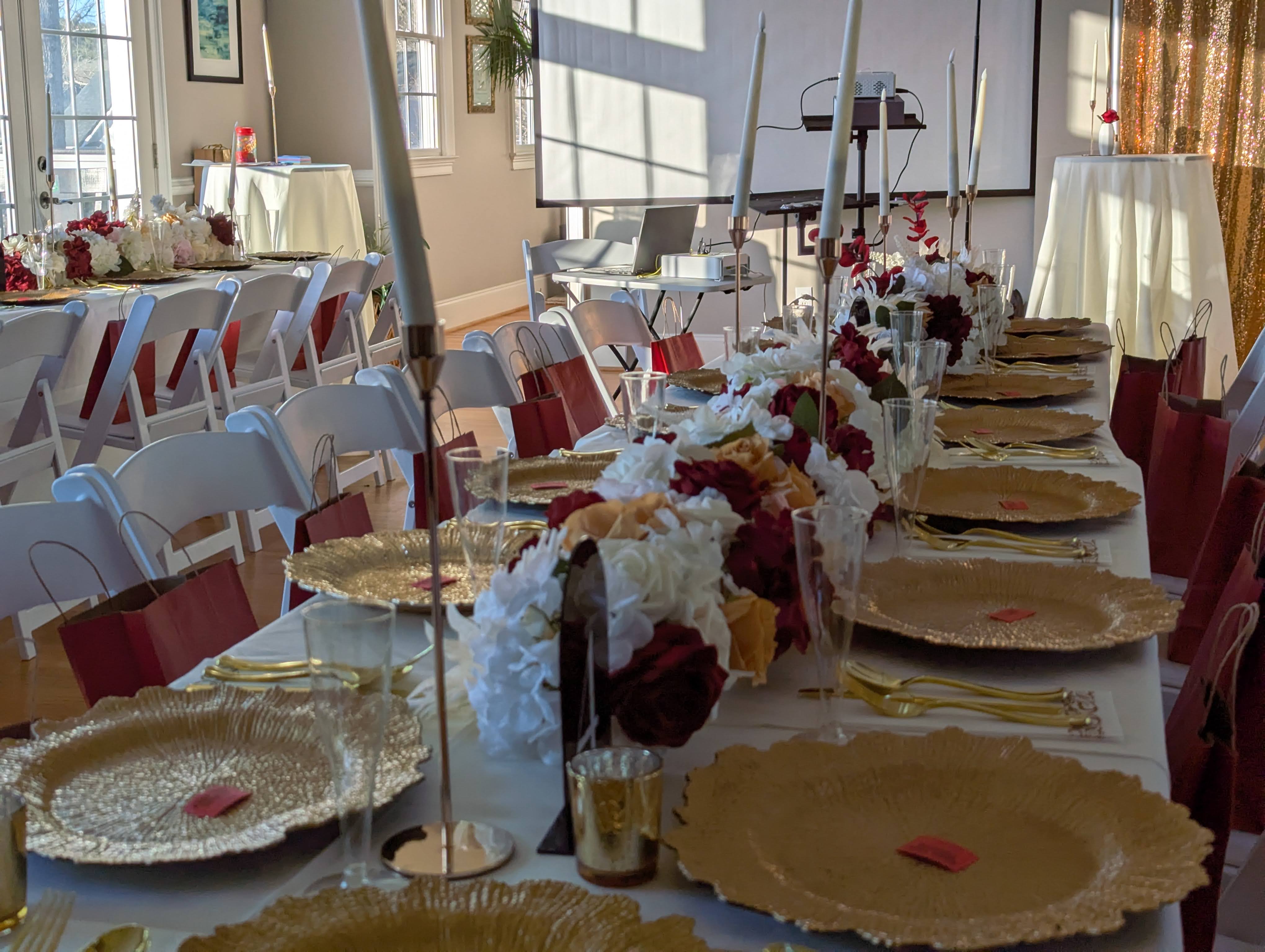 Gold Taper Candle Holder Set