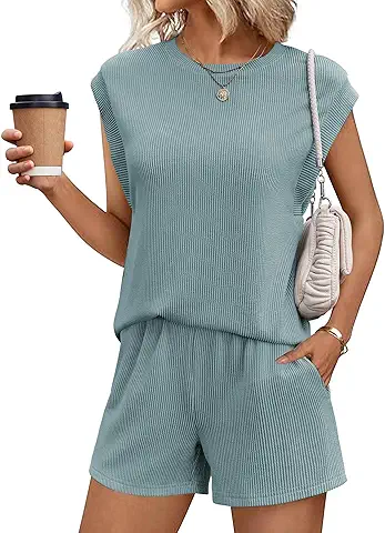 Casual Ribbed Short Set