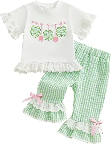 Girls Clover Outfit Set
