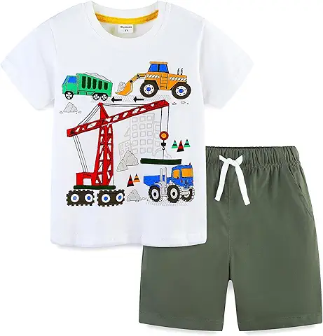 Construction Trucks Kids Outfit