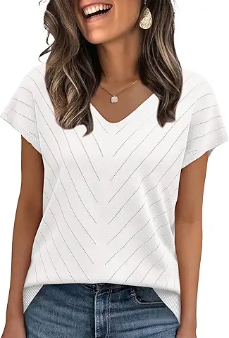 Women's V-Neck Casual Knit Top