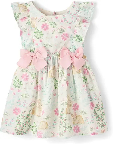 Floral Bunny Baby Dress