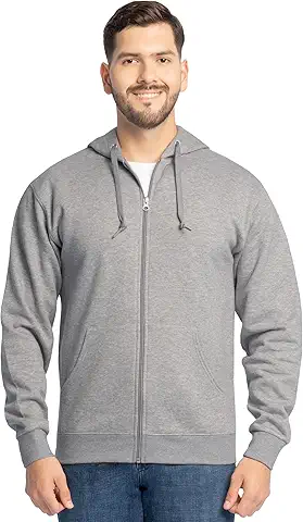 Classic Full-Zip Gray Hoodie