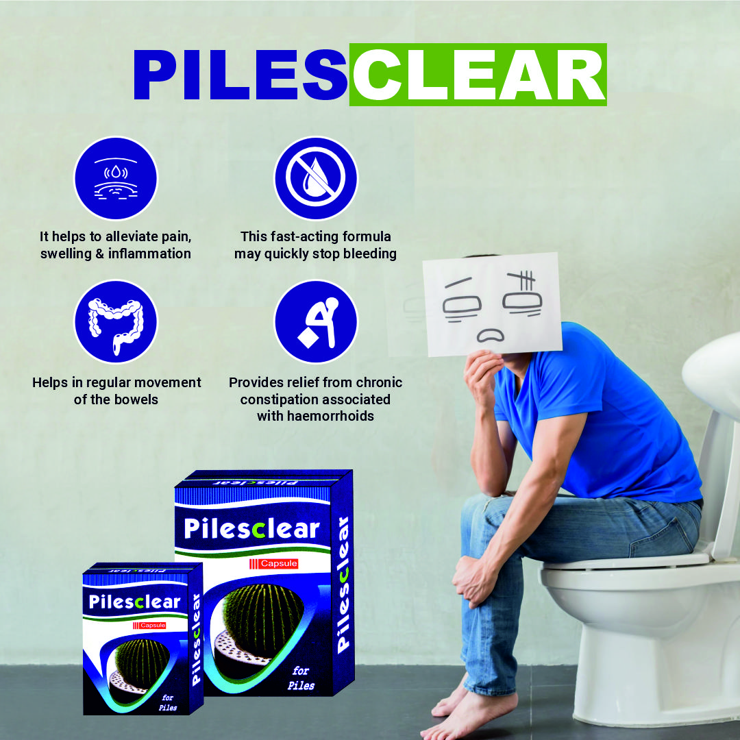 MAHARSHI CHYAVANA Pilesclear Ayurvedic Capsules for Piles & Fissure Relief -20Capsules