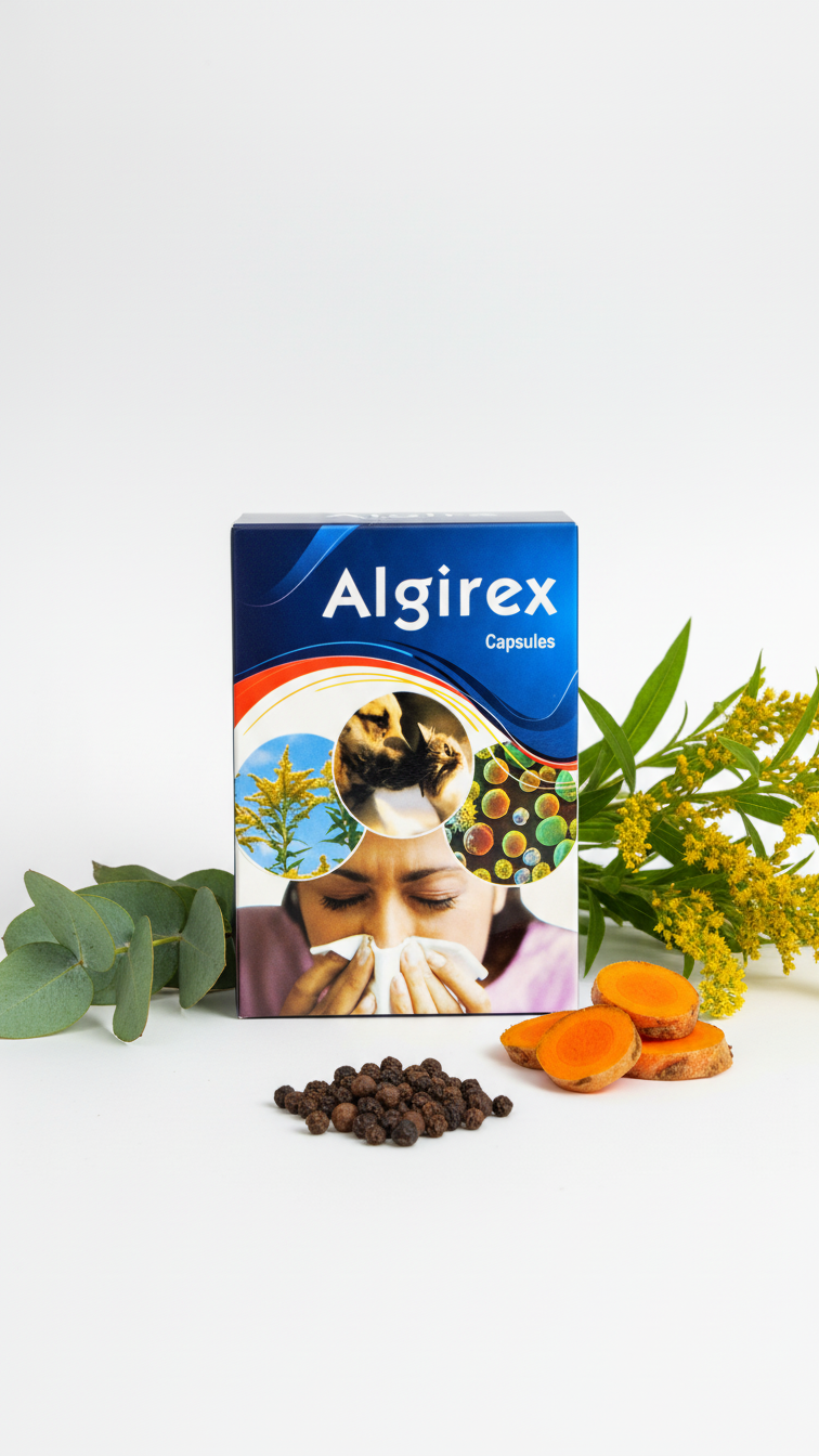 MAHARSHI CHYAVANA Algirex Ayurvedic Anti-Allergy Capsules — 60 Capsules