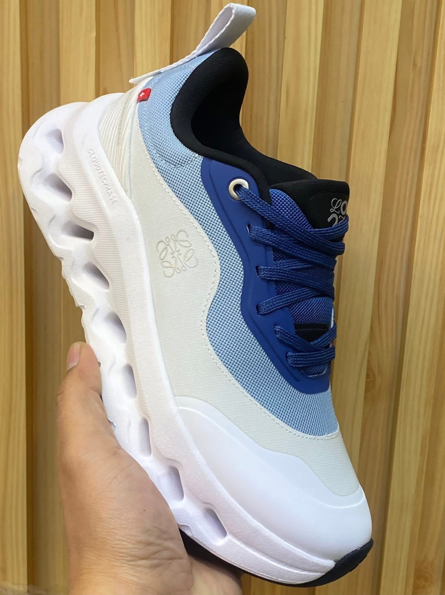 On x Loewe Cloudtilt 2 White Blue Sneakers