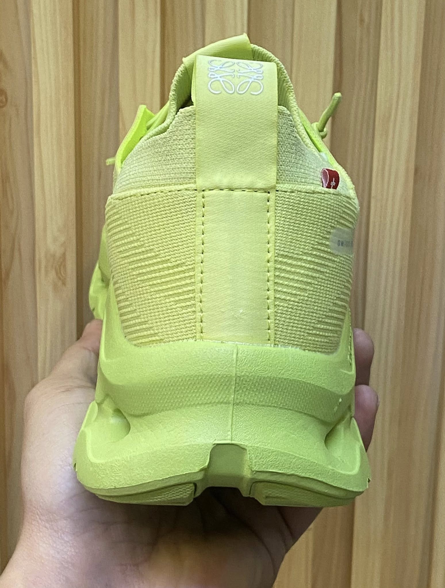 On x Loewe Cloudtilt Lime Green Sneakers