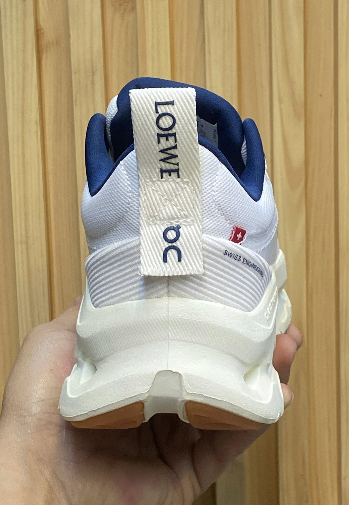 On x Loewe Cloudtilt 2 White blue brown Sneakers