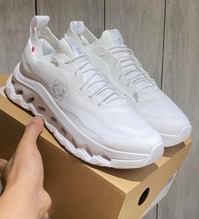 On x Loewe Cloudtilt All White Sneakers