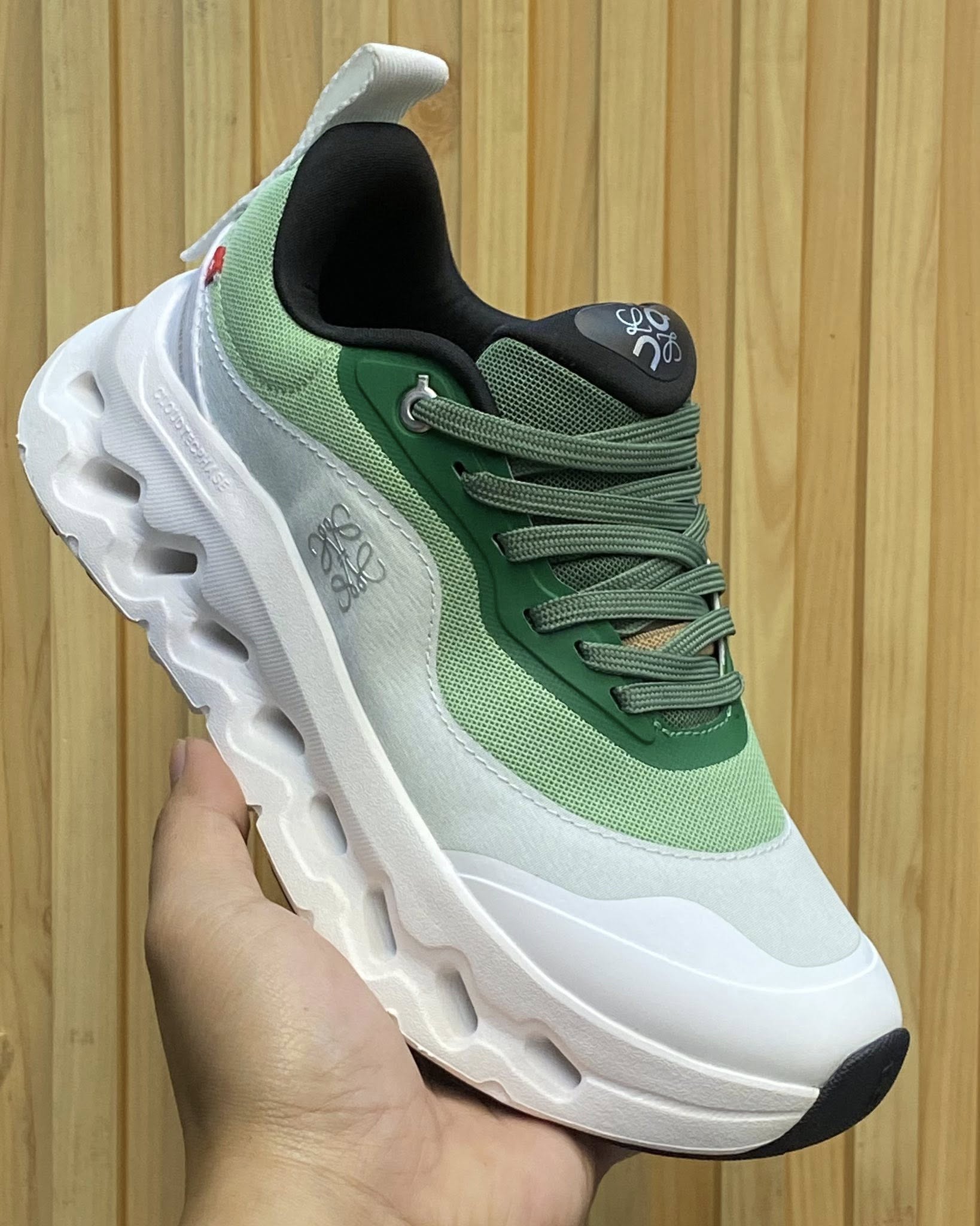 On x Loewe Cloudtilt 2 White green Sneakers