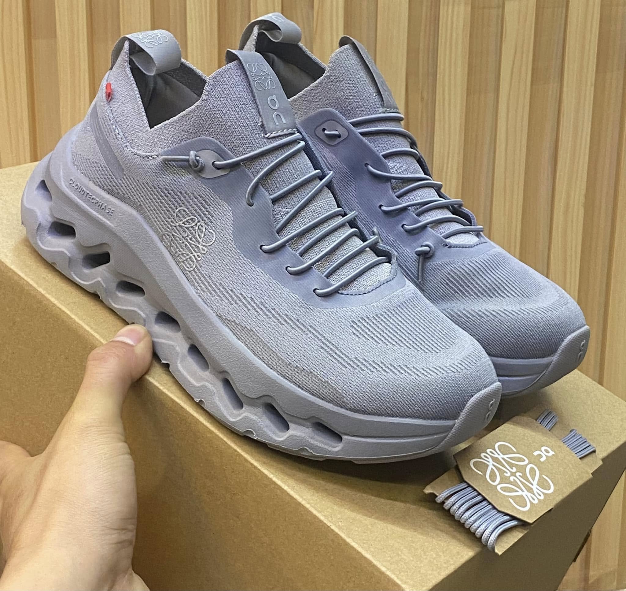 On x Loewe Cloudtilt Slate Gray Sneakers