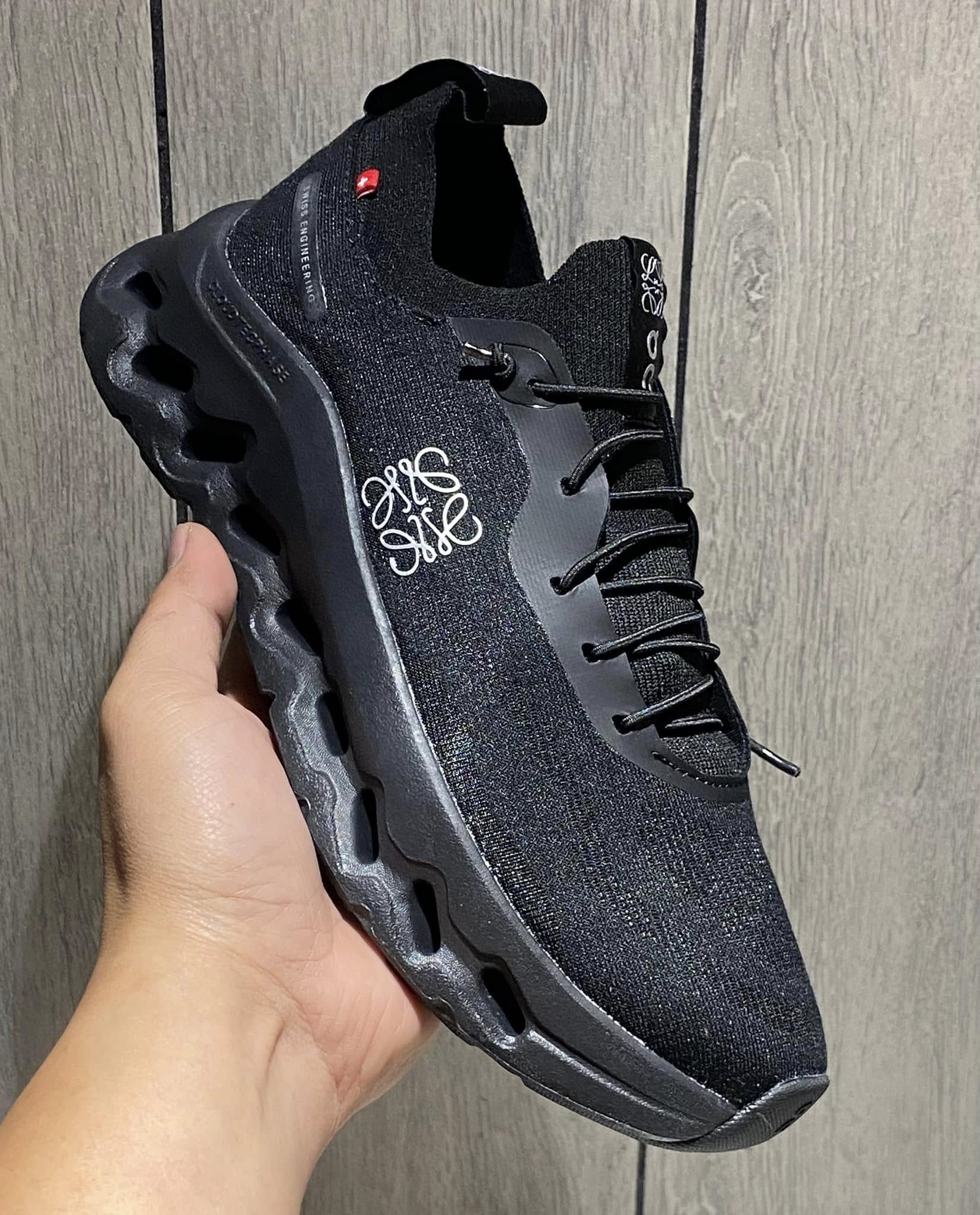 On x Loewe Cloudtilt All Black Sneakers