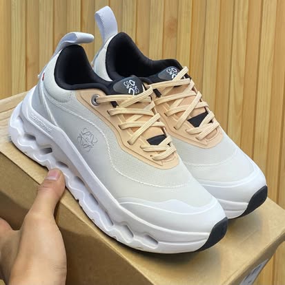 On x Loewe Cloudtilt 2 White Cream Sneakers