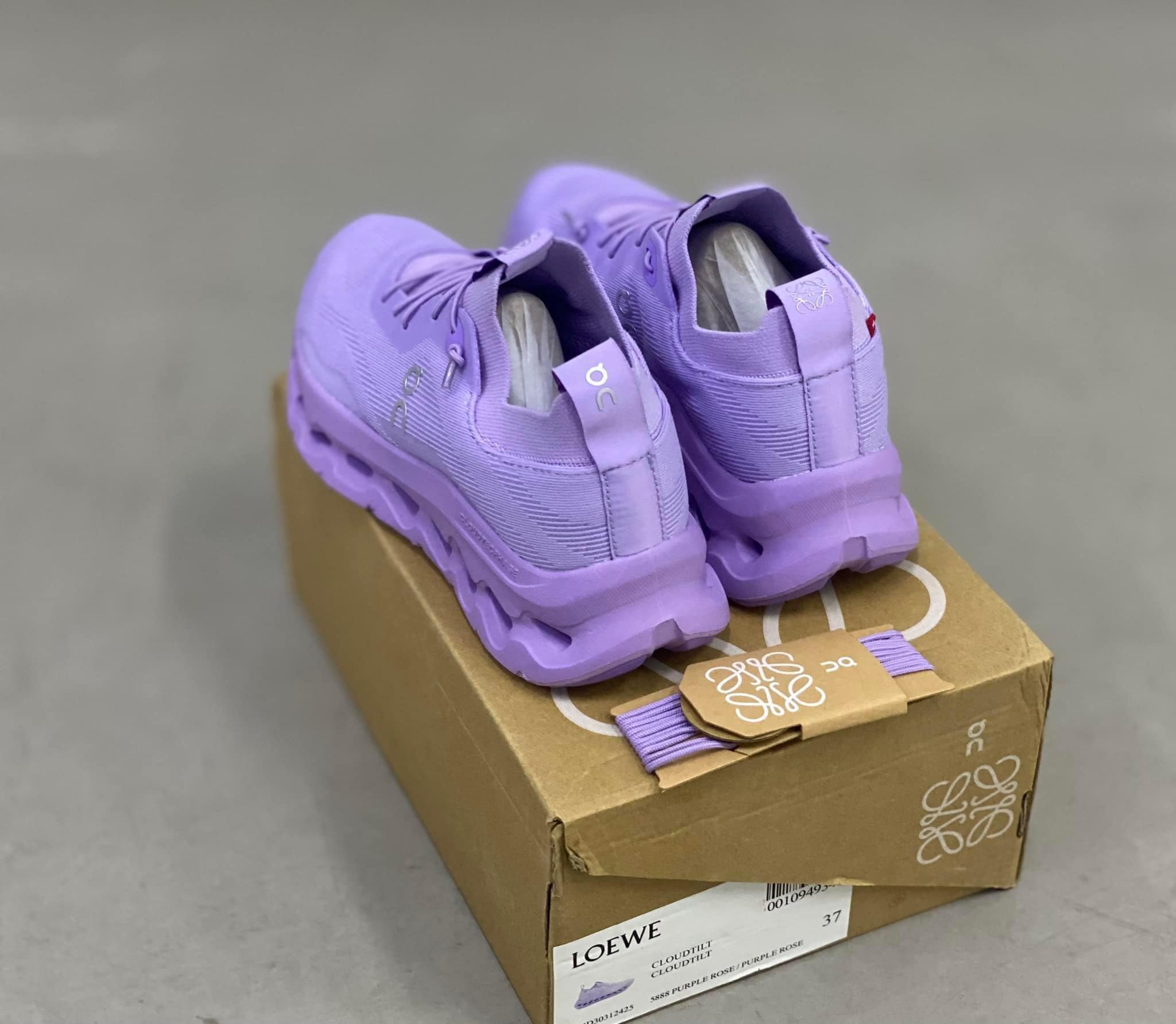 On x Loewe Cloudtilt Purple Rose Sneakers