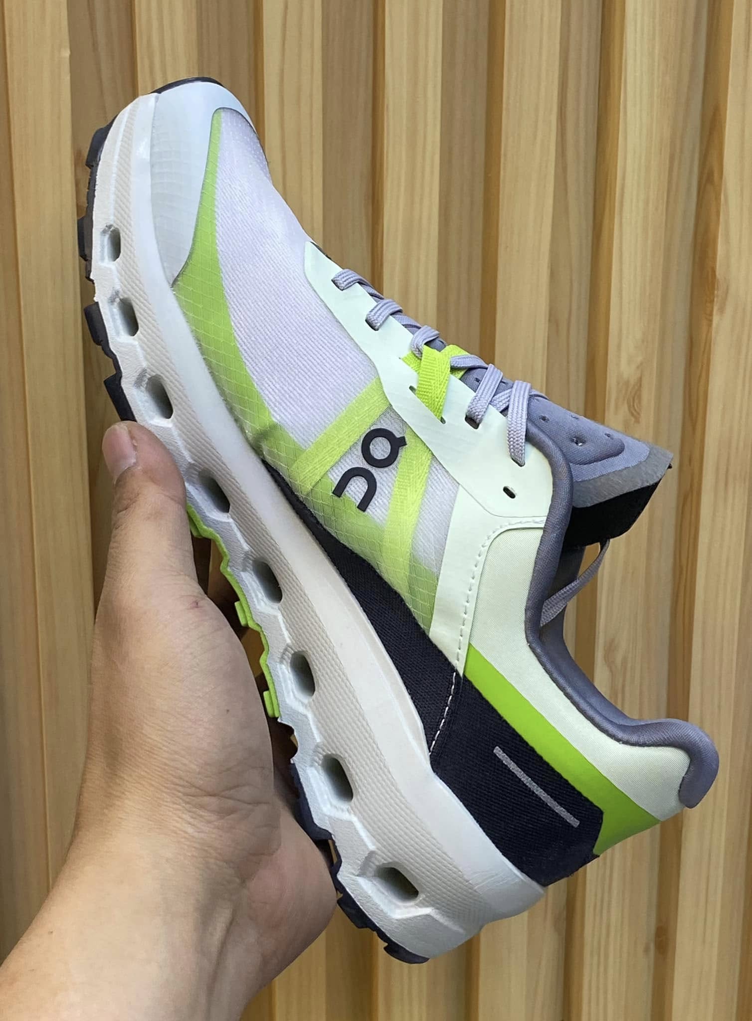 On Cloudvista 2 White Green Sneakers