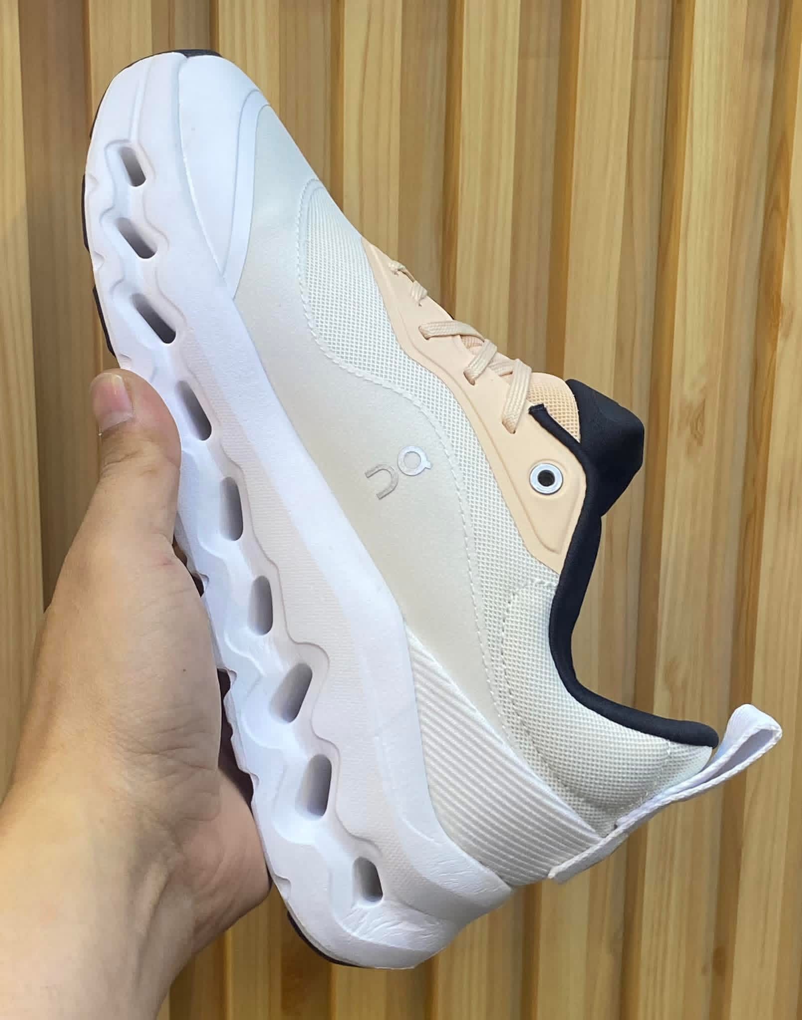 On x Loewe Cloudtilt 2 White Cream Sneakers