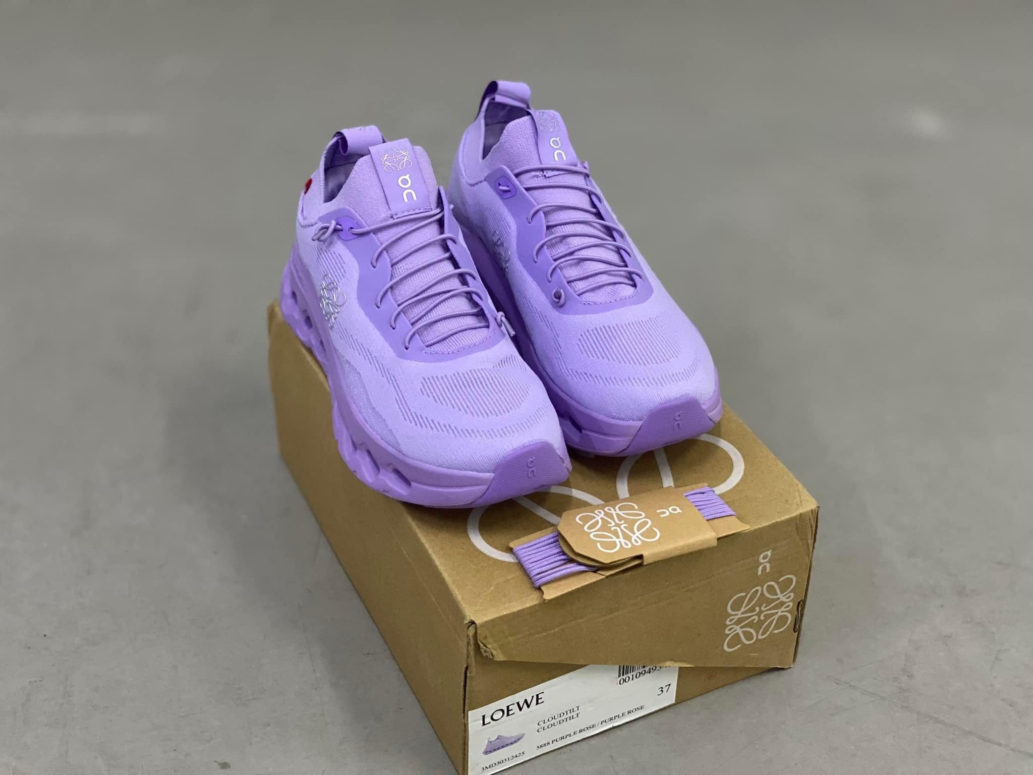 On x Loewe Cloudtilt Purple Rose Sneakers