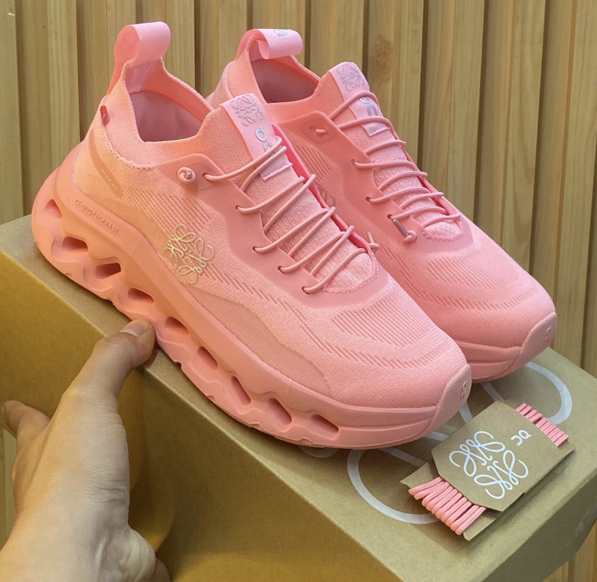 On x Loewe Cloudtilt Wild Rose Sneakers